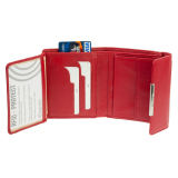 Esquire Damen Geldbörse HELENA 1220-50 Rot Leder RFID Schutz