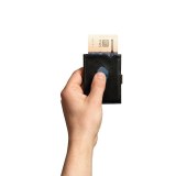 Exentri Wallet Schwarz EX001B-OR RFID Portemonnaie Kartenetui aus Leder