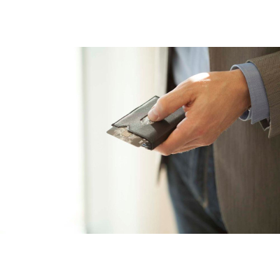 Exentri Wallet EX007 Sand Portemonnaie Kartenetui aus Leder mit RFID Schutz