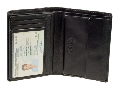 Esquire Geldbörse Compact 0462-38 Schwarz, Portemonnaie