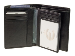 Esquire Geldbörse Compact 0462-38 Schwarz, Portemonnaie