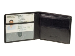 Esquire kleine Geldbörse Compact 2223-38 Schwarz, Portemonnaie