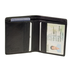 Esquire Geldbörse ohne Münzfach Compact 3026-38 Schwarz,...