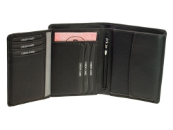 Geldbörse Best Cowhide von Manage 25504-01 Schwarz...