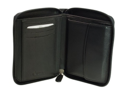 Esquire Duo Leder Geldbörse 0956-59 Schwarz...