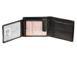 Esquire Duo Leder Geldbörse 2935-59 Schwarz...