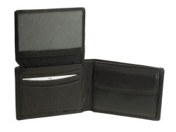 Esquire Duo Leder kleine Geldbörse 2200-59 Schwarz Minigeldbeutel