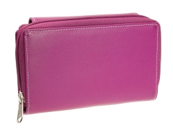 Damengeldbörse Square von Manage Germany Pink Leder...