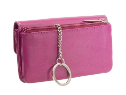 Schlüsseletui mit Geldbörsenfunktion Square Manage Germany 33701-24 Pink Leder