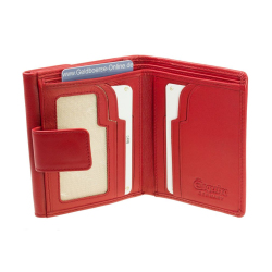 Esquire kleine Damen Geldbörse HELENA 1214-50 Rot Leder RFID Schutz