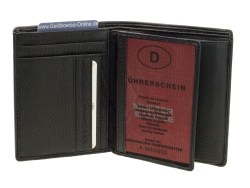 Esquire Geldbörse aus Hirschleder 0967-09 Schwarz...
