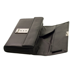Kellnerbörse aus Leder von Esquire Serie Eco, 5002-90 Schwarz