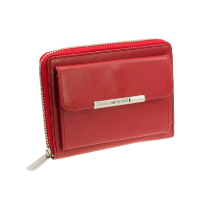 Esquire, Damengeldbörse HELENA 0957-50 Rot mit RFID Schutz, Leder