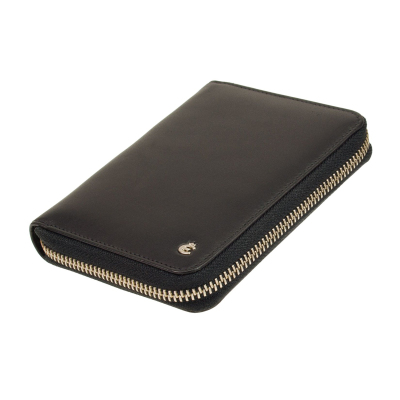 Esquire RFID Black Reißverschluss Geldbörse RFID Schutz und Card-Safe GO 0956