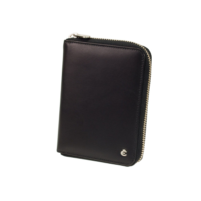 Esquire RFID Black Reißverschluss Geldbörse RFID Schutz und Card-Safe GO 0956