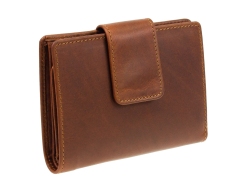 Esquire Dallas, Leder Damengeldbörse 1277-08 Braun...