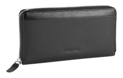 HEAD Glide große Damengeldbörse Geldbeutel Leder Black Ladieswallet