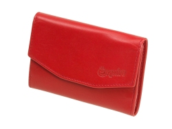 rotes Schlüsseletui Schlüsseltasche mit Haken Esquire New Silk Leder 3970-02 Rot