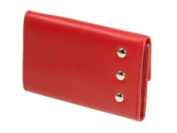 rotes Schlüsseletui Schlüsseltasche mit Haken...