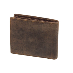 Greenburry Vintage Leder schlanke Geldbörse RFID Schutz Braun Geldbeutel