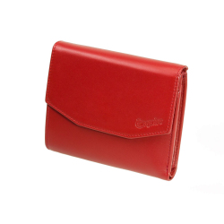 Esquire Silk Damenbörse Rot Portemonnaie Leder Geldbörse Geldbeutel Wallet