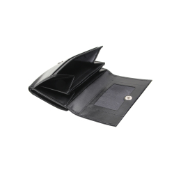 Esquire New Silk Damenportemonnaie Schwarz Leder...