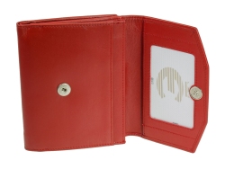 Esquire New Silk kleine Damengeldbörse Rot Leder Portemonnaie Geldbeutel Wallet