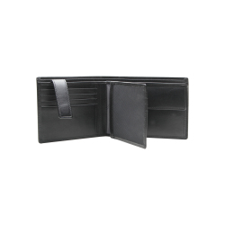 Scheintasche Esquire New Silk Schwarz Geldbörse Geldbeutel Portemonnaie Wallet