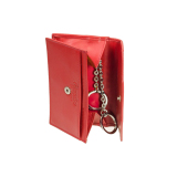 Damen Schlüsseletui mit Kartenfach / Minigeldbörse Esquire New Silk Leder Rot