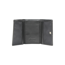 Minigeldbörse Esquire Silk Schwarz Taschenbörse Minigeldbeutel Lederportemonnaie
