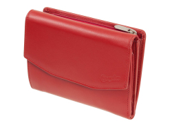 Esquire New Silk Damengeldbörse Rot Portemonnaie Leder Geldbeutel Wallet