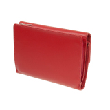 Esquire New Silk Damengeldbörse Rot Portemonnaie Leder Geldbeutel Wallet
