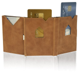 Exentri Wallet Mosaic Black Kreditkartenetui Geldbörse Leder Schwarz RFID Schutz