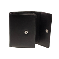 Geldbörse Esquire Comfort 1227-28 Schwarz Leder Easy Handling Portemonnaie