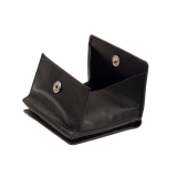 Wiener Schachtel Esquire Comfort 0038-28 Schwarz Leder Easy Handling Geldbeutel