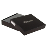 Querformat Geldbörse Esquire Comfort 2235-28 Schwarz Leder Easy Handling Wallet