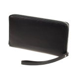 große Damengeldbörse Esquire Comfort 1964-28 Schwarz Leder Knipsbörse Wallet