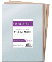 Crafter´s Companion Centura Metallic, A4, 310g, 36...