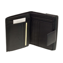 Damen Portemonnaie Maitre belg Dartrud 4060001416 Schwarz Leder Geldbeutel RFID