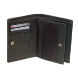 Geldbörse Strellson Baker Street V8 Leder Geldbeutel Schwarz RFID Portemonnaie