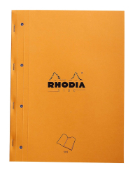 Rhodia Block kariert DIN A4 80 Blätter Clairefontaine weißes Papier perforiert