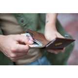 Exentri Multiwallet mit Münzfach Hazelnut Braun Portemonnaie RFID Slim Wallet