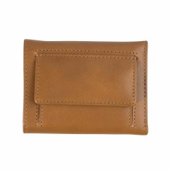 Slim Wallet Minigeldbörse mit Münzfach Tony Perotti Vegetale RFID Miele / Cognac
