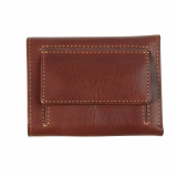 Slim Wallet Mini Geldbörse Münzfach Tony Perotti Vegetale RFID Darkbrown / Braun