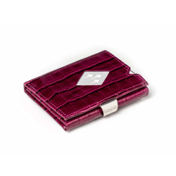 Exentri Geldbörse mit Münzfach Caiman Purple Portemonnaie RFID Slim Wallet