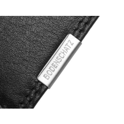 Leder Geldbörse Bodenschatz Kings Nappa 8-656-001 Portemonnaie Schwarz RFID