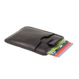 Picard Kreditkartenetui mit Zugband Soft Safe mit RFID Schutz Schwarz 9729 Leder