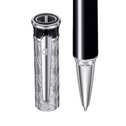 Davidoff Tintenroller Zino Chrom lackiert Schwarz 22869...
