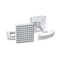 Davidoff Manschettenknöpfe 22886 Paris Messing Platiert Rhodium Cufflinks