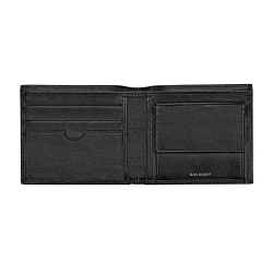 Davidoff Brieftasche Schwarz Essentials 22857 Geldbörse mit Münzfach Leder